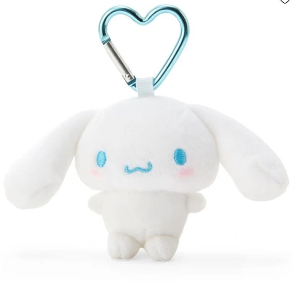 Cinnamoroll Mini Mascot Heart Shape Key Ring Sanrio Original 2023 Kawaii Decor